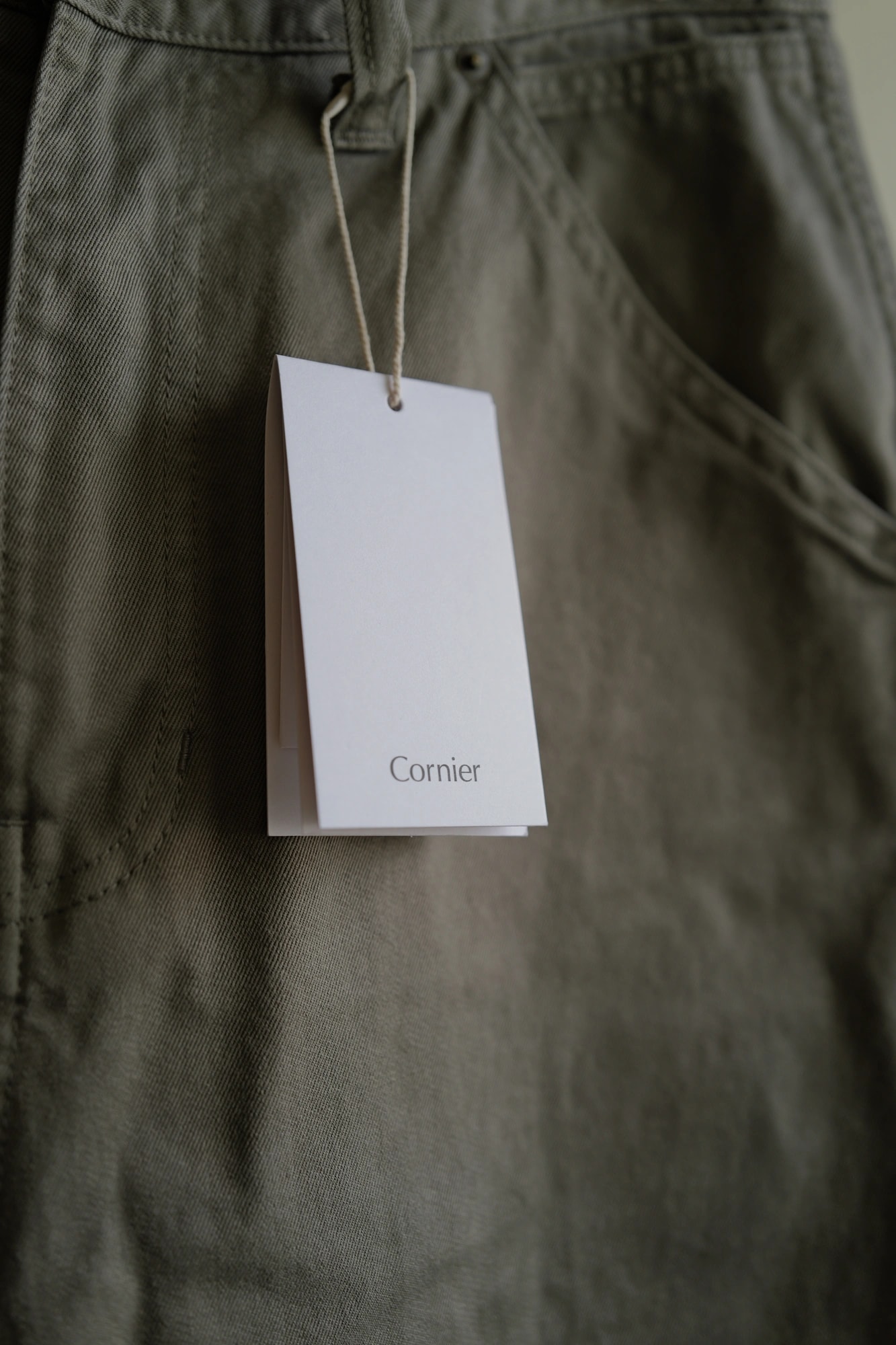 Cornier GARMENT DYED FINX/ZIMBABWE COTTON TWILL PAINTER PANTS — 7