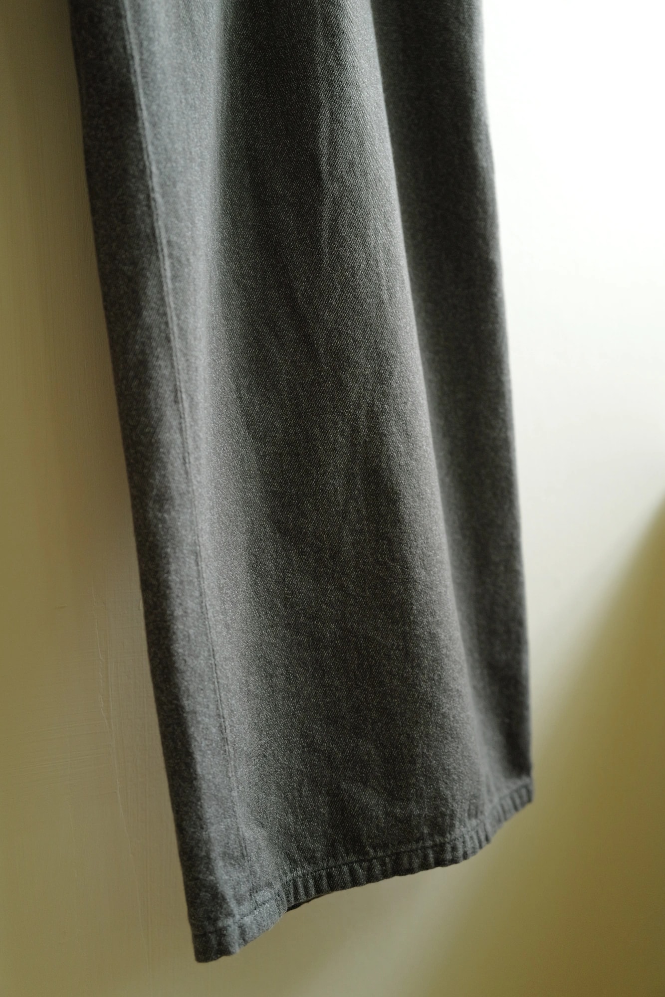 A.PRESSE Vintage Black Chambray Work Pants — 3