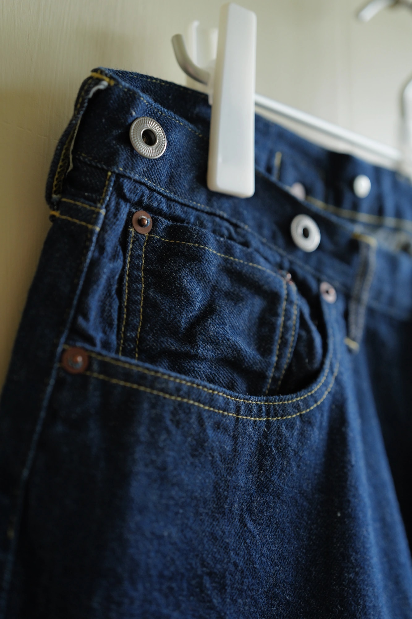 A.PRESSE No.22 Washed Wide Denim Pants — 3