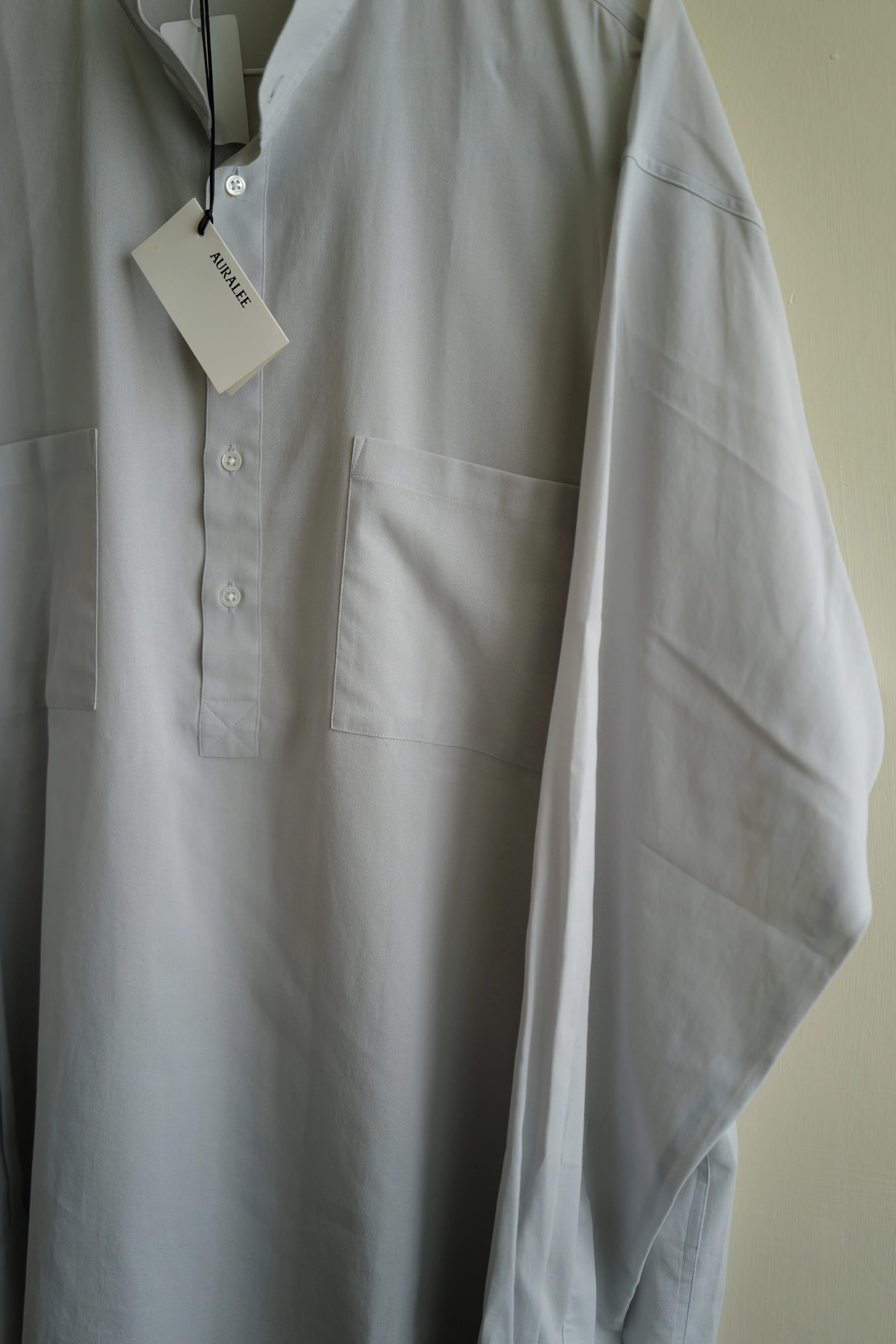 AURALEE Shuttle Georgette Cloth P/O Shirts — 2