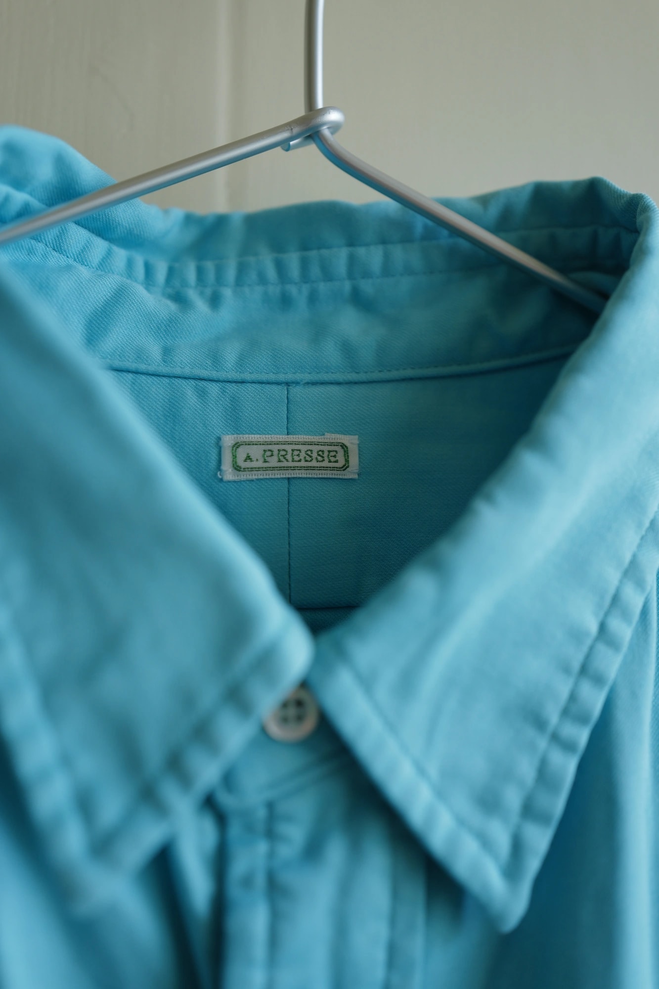 A.PRESSE Double Weave Twill Regular Collar Shirt — 4