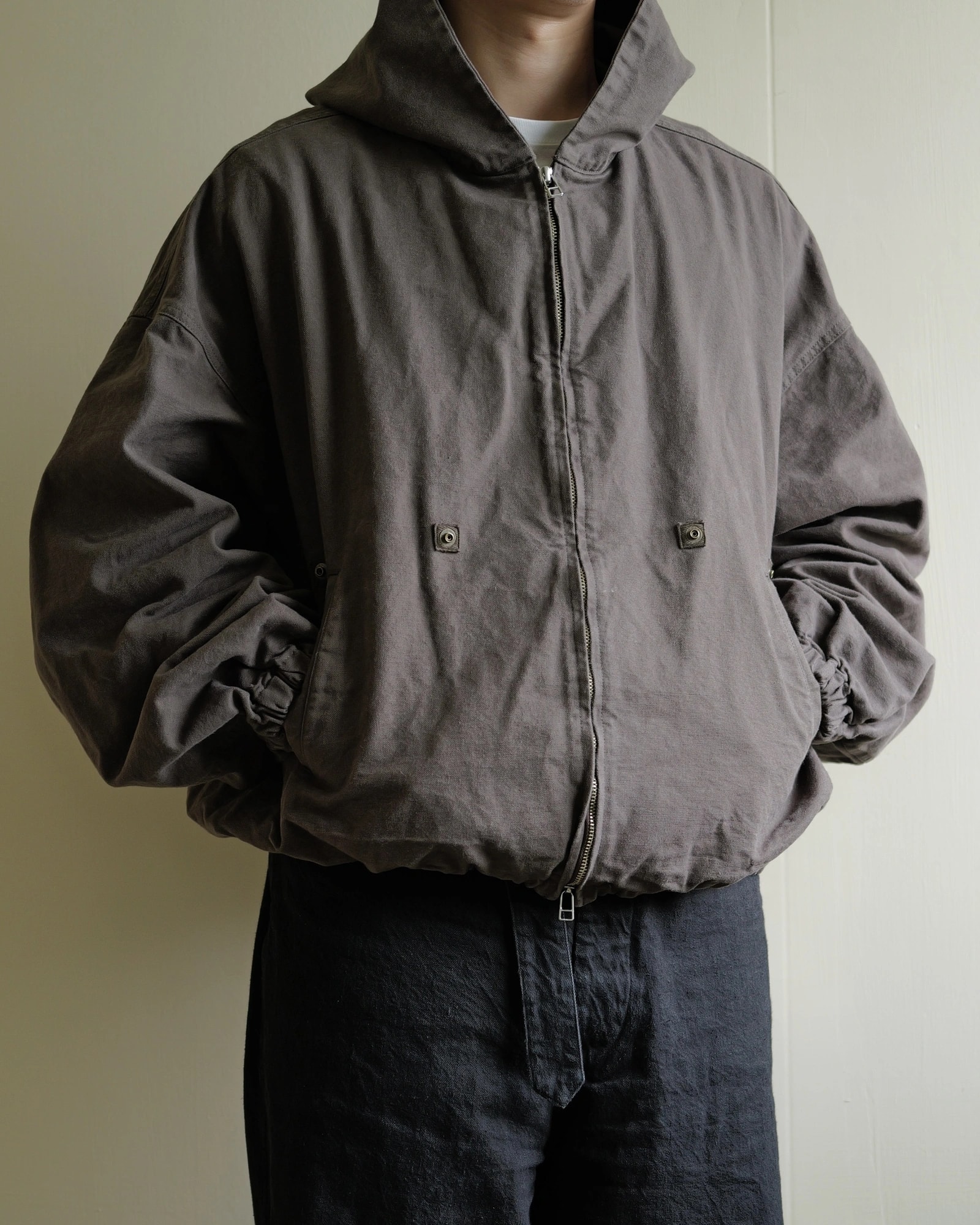 refomed "KINCHAKU" DUCK HOODE — 9