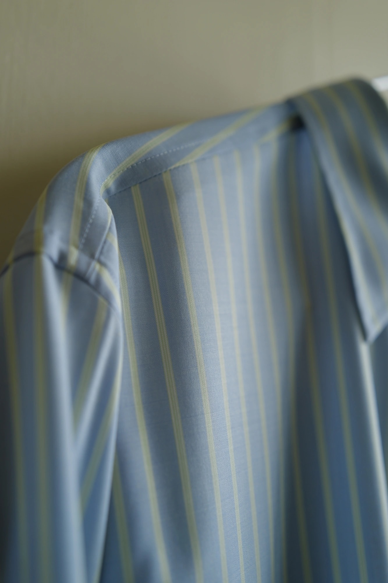 AURALEE SUPER FINE WOOL STRIPE SHIRT — 2