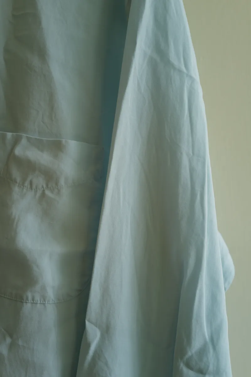 STEVEN ALAN SLUB REGULAR COLLAR SHIRT LOOSE — 3