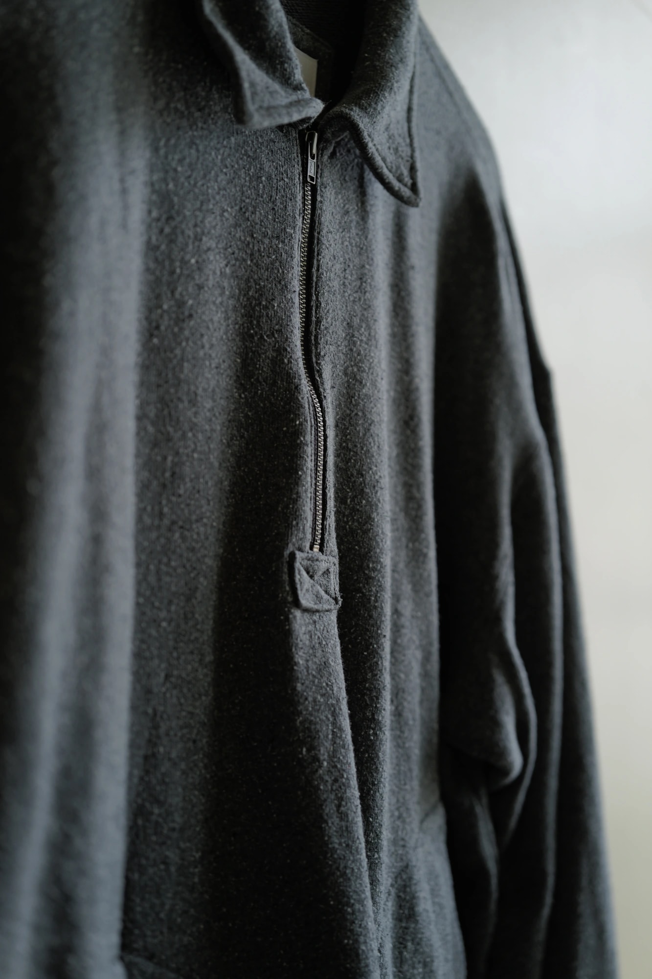 Cornier SILK/COTTON LOOPBACK FLEECE HALF ZIP SHIRTS — 2