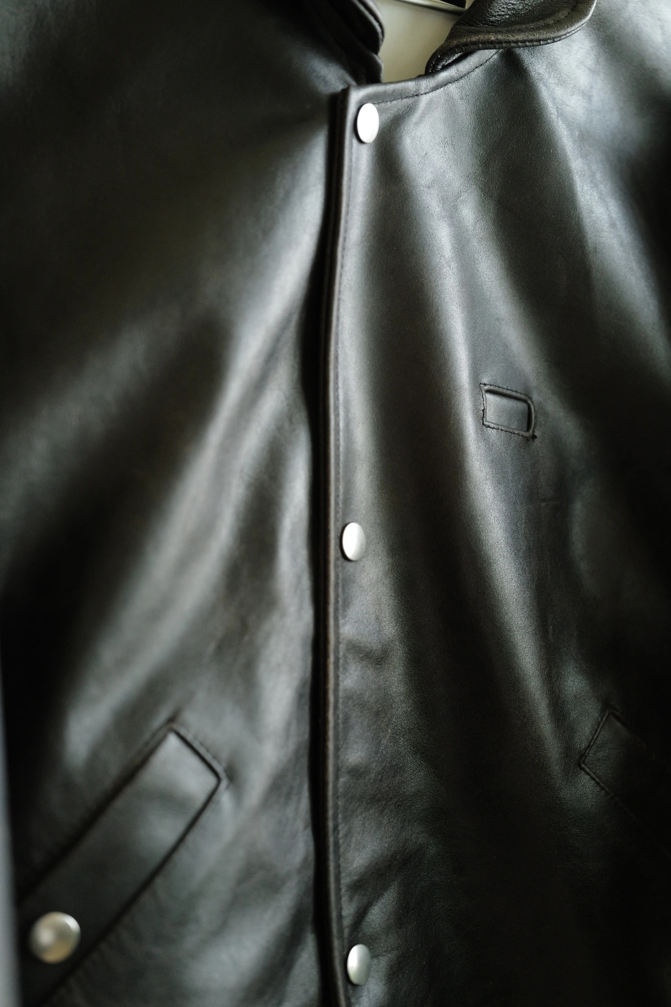YOKE Cracked Leather Flight Jacket — 2