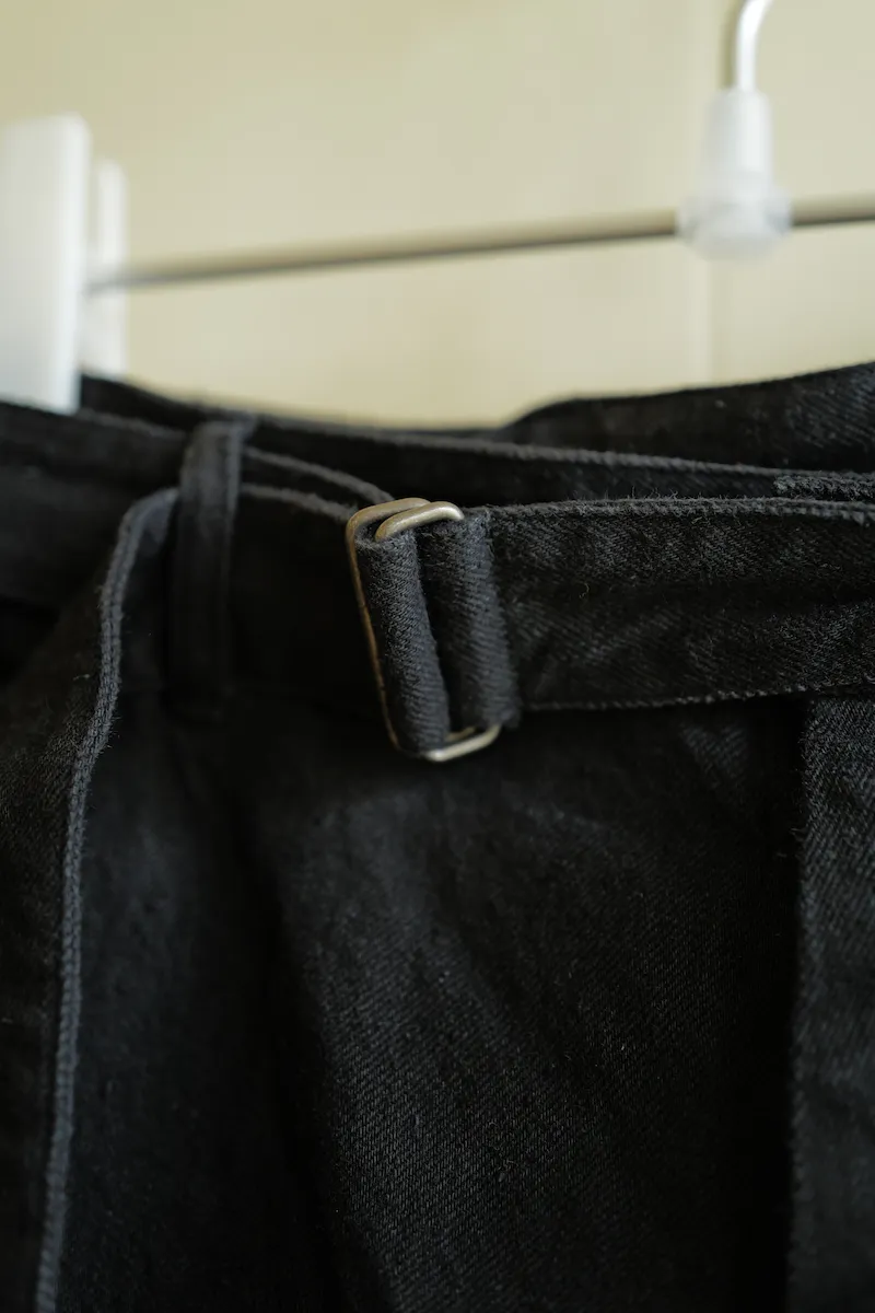 COMOLI Denim Belted Pants — 2