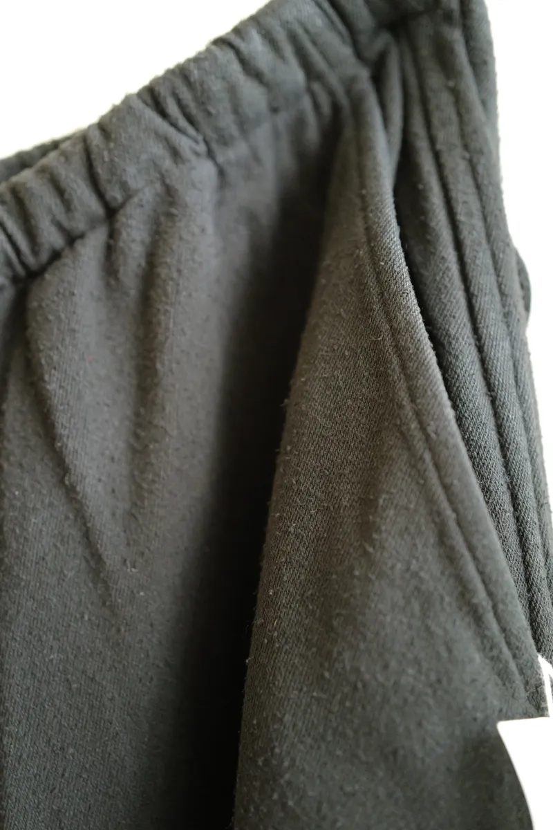 COMOLI Silk Nep Drawstring Pants — 2