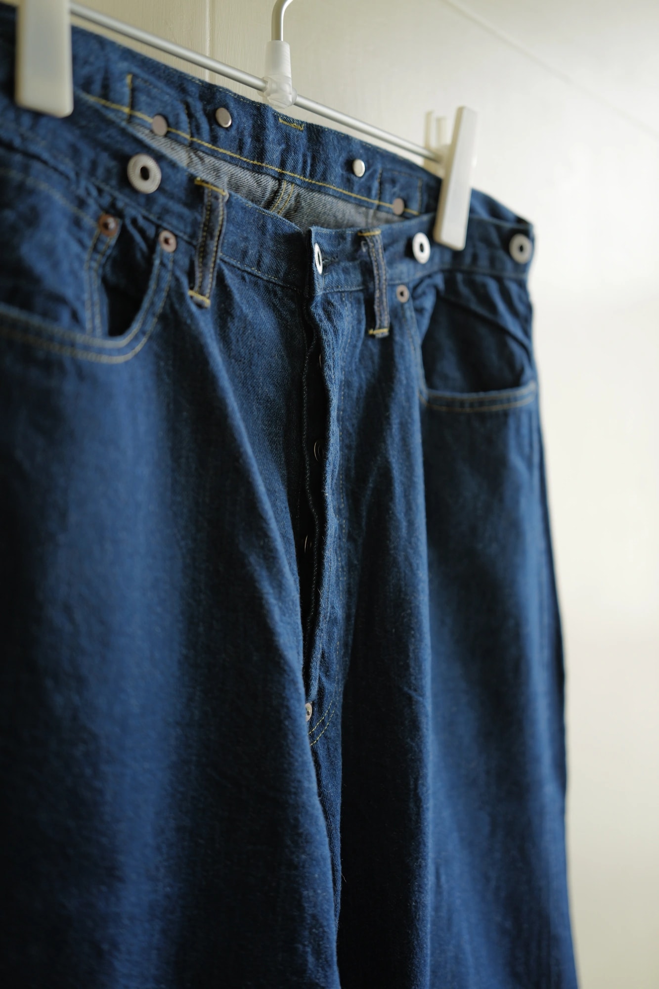 A.PRESSE No.22 Washed Wide Denim Pants — 3