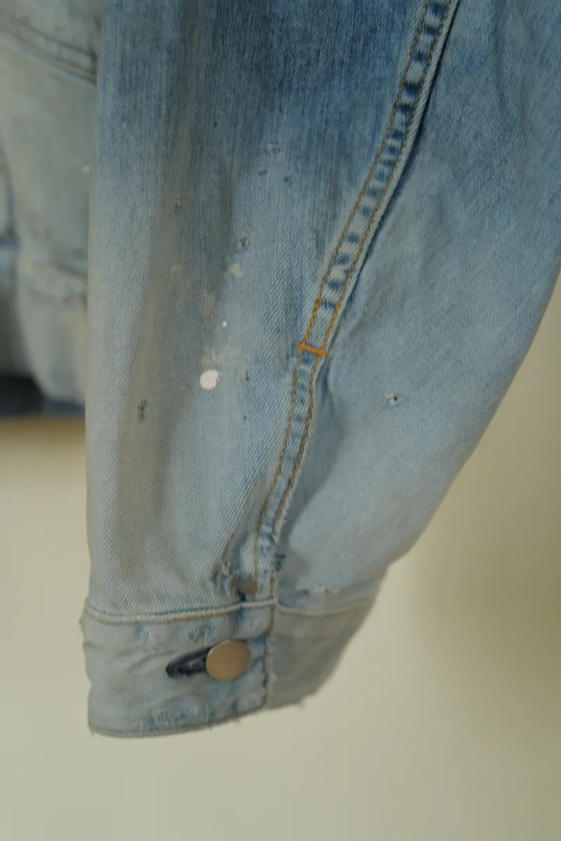 ANCELLM AGING DENIM JACKET — 3