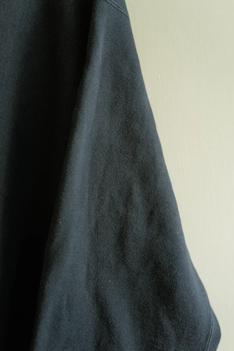 A.PRESSE Vintage Half Zip Rib Collar Sweatshirt — 4