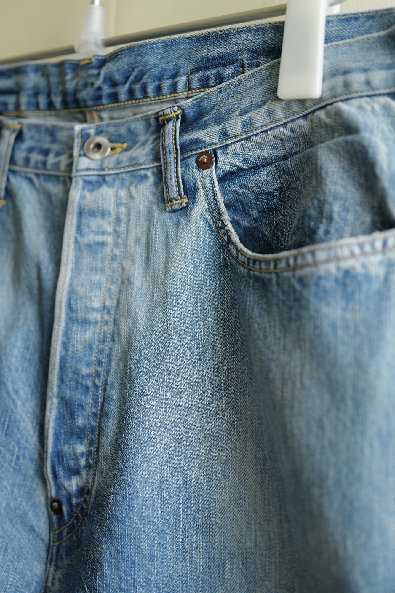 A.PRESSE No.37 Washed Wide Denim Pants — 3