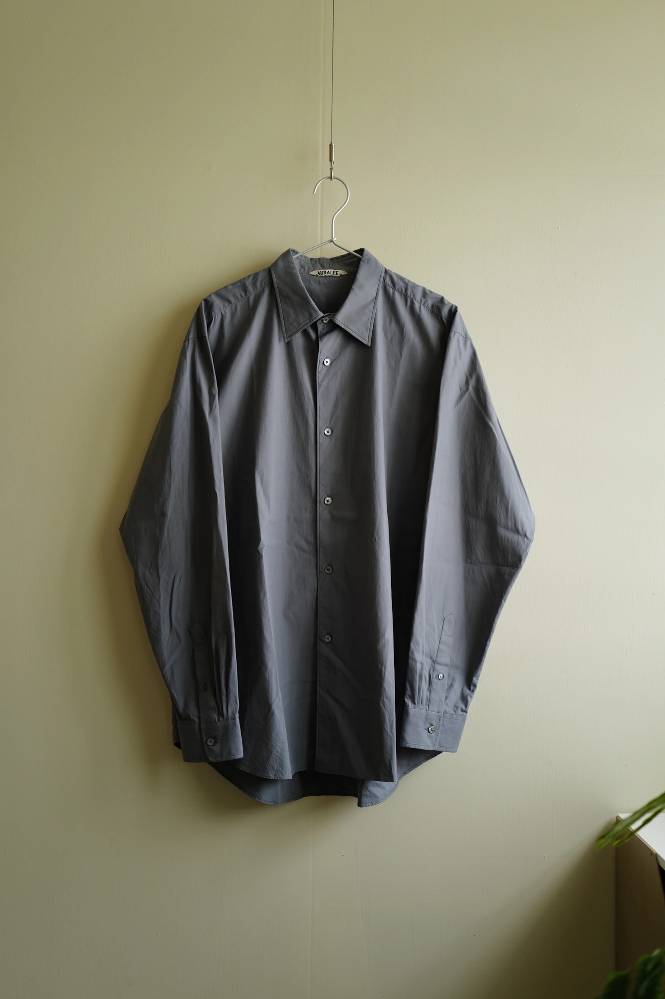 AURALEE Washed Finx Twill Shirt — 1