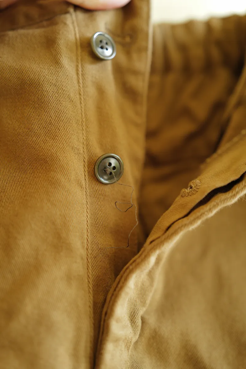 Confect UpcycleLino Cotton Linen Chino Wide Leg Pleated Pants — 3