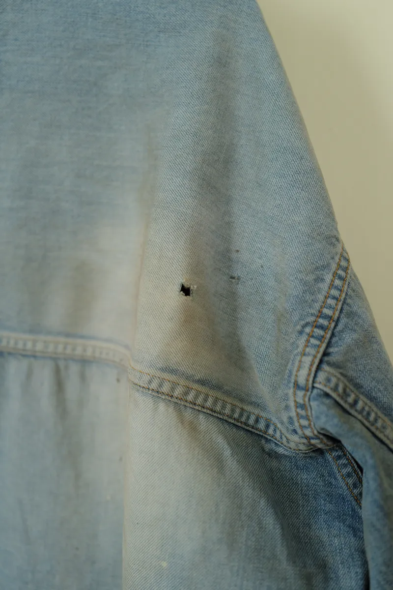 ANCELLM AGING DENIM JACKET — 2