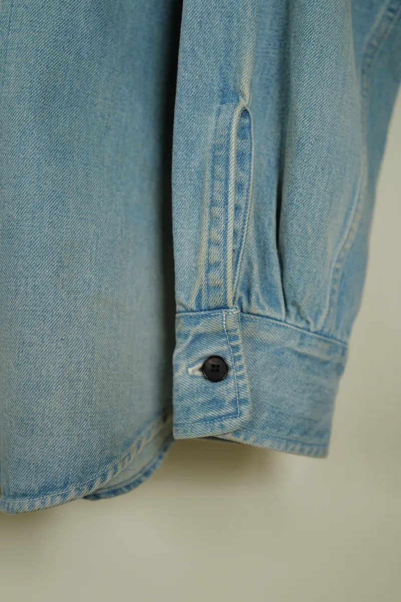 A.PRESSE Vintage Denim CPO Shirt — 6