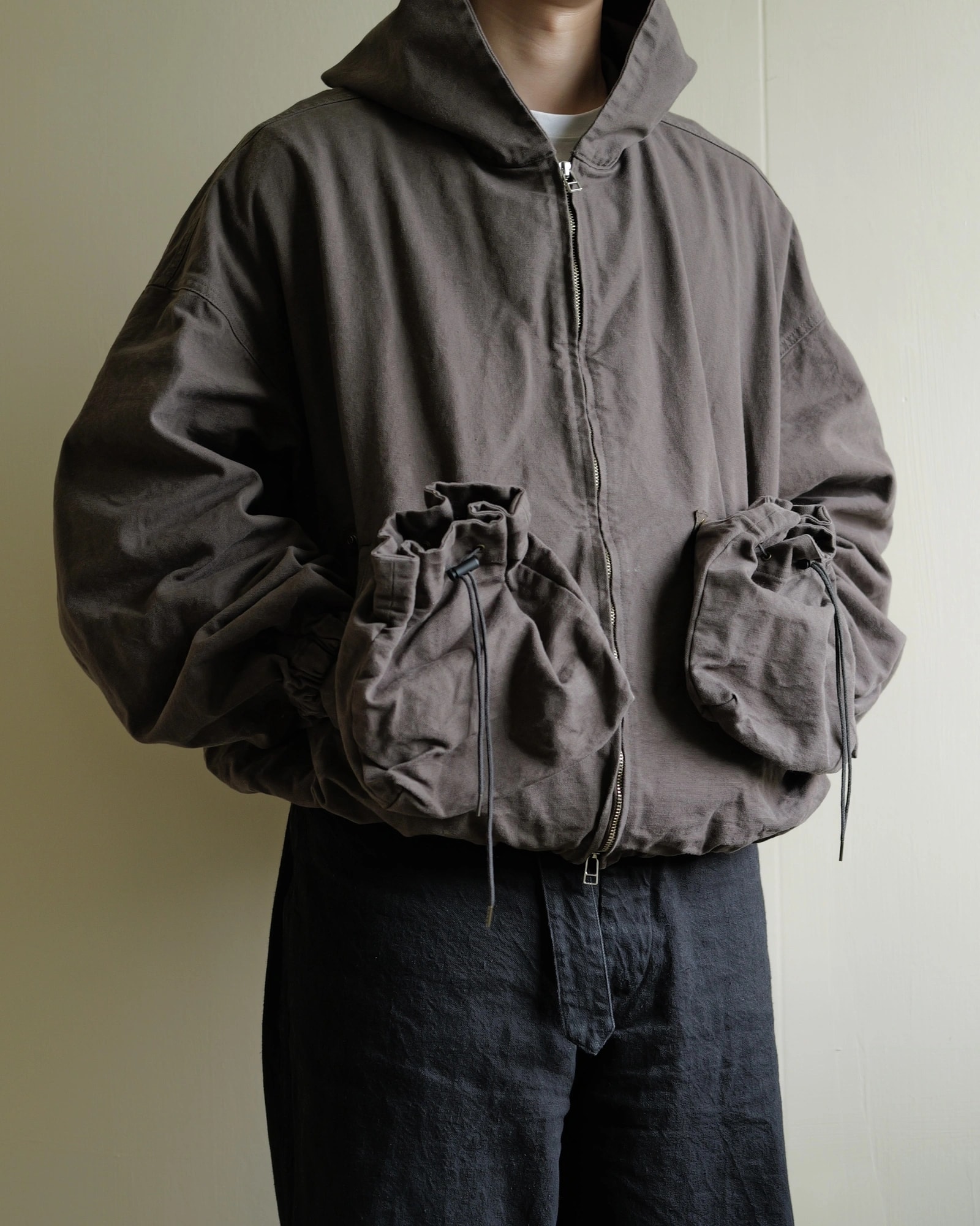 refomed "KINCHAKU" DUCK HOODE — 10