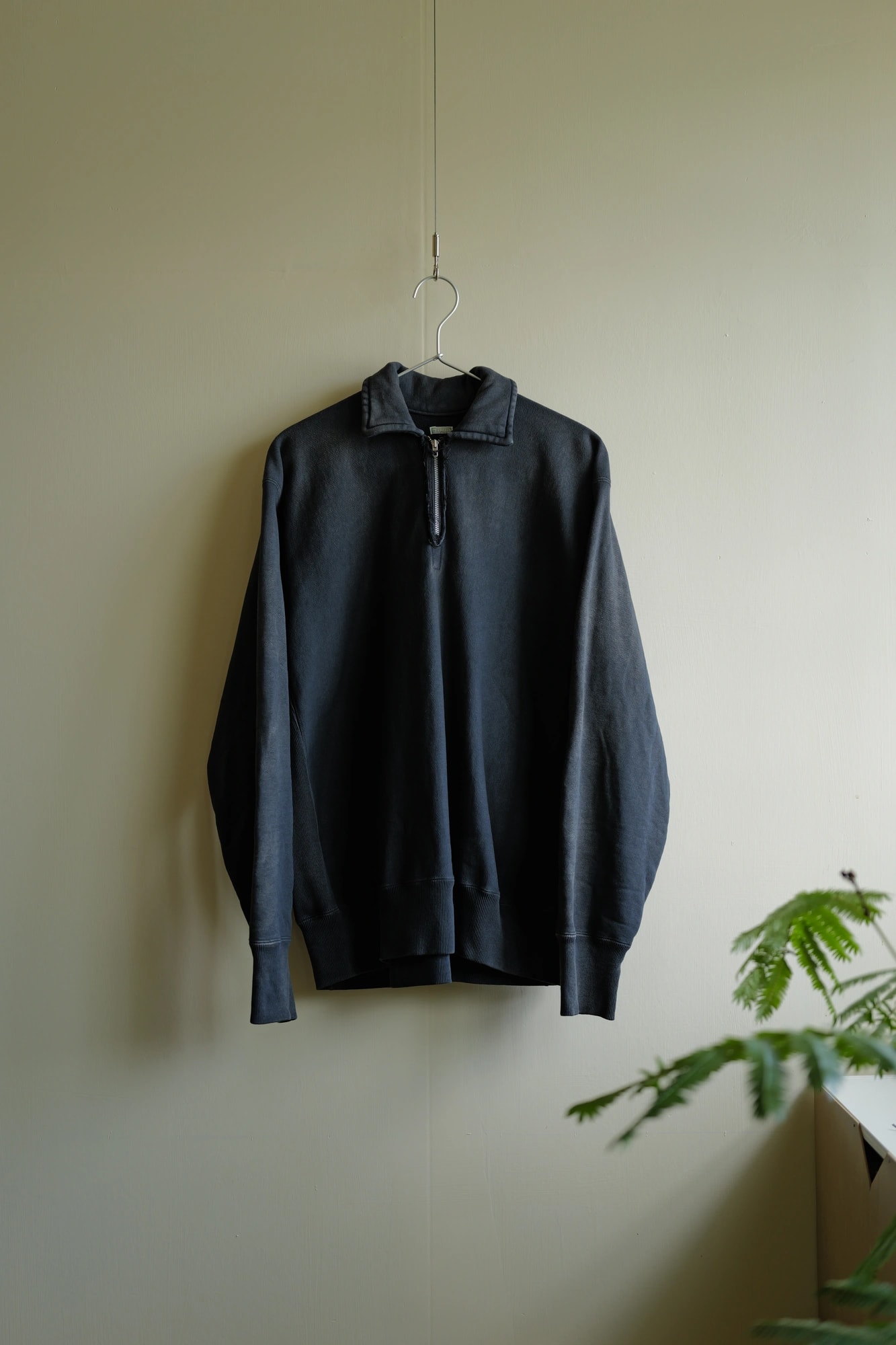 A.PRESSE Vintage Half Zip Sweatshirt — 1