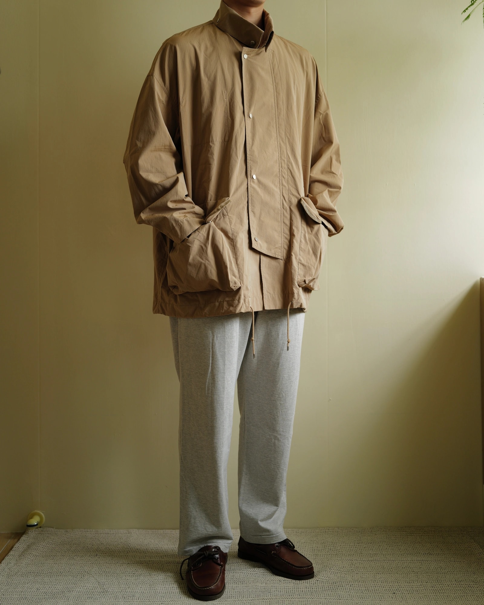 AURALEE Washed Finx Rips Top Chambray Big Field Blouson - 實穿