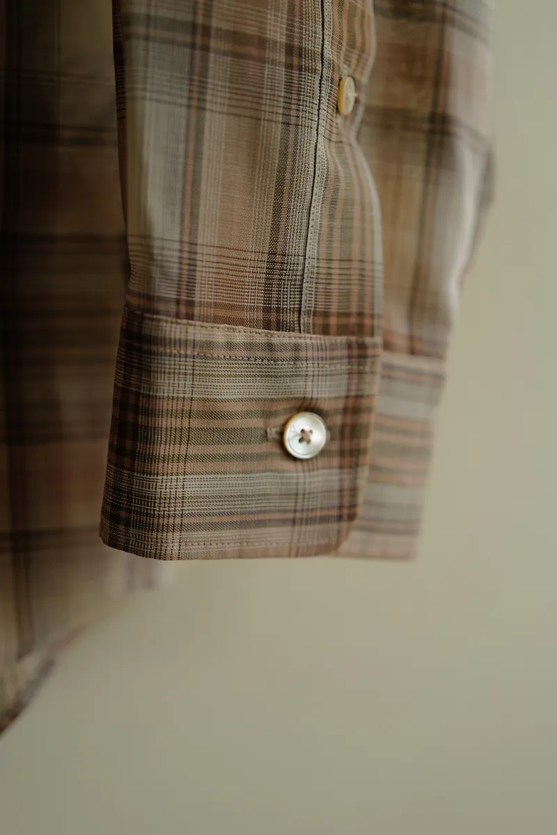AURALEE WOOL RECYCLED POLYESTER CLOTH SHIRTS — 3