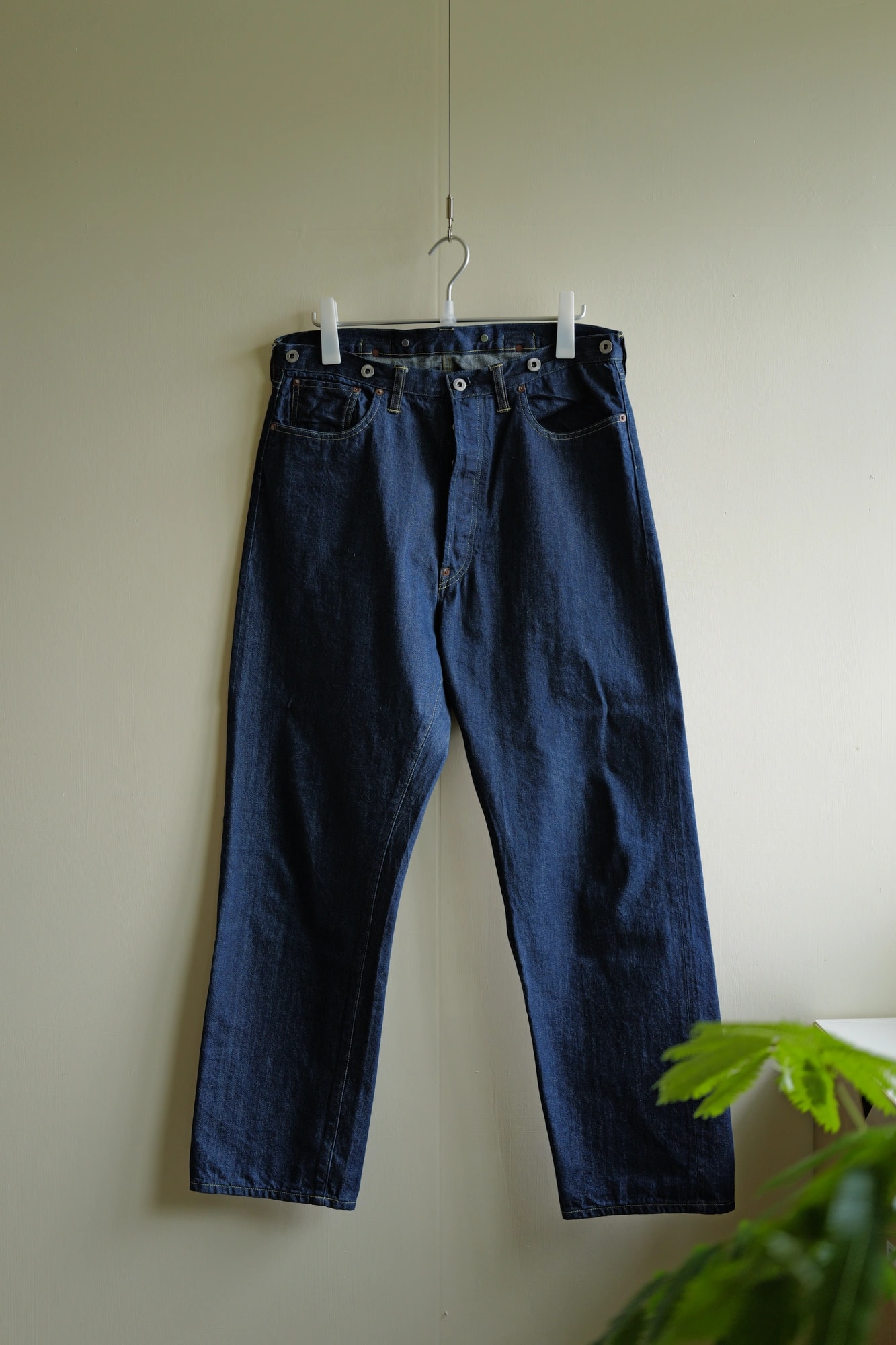 A.PRESSE No.22 Washed Wide Denim Pants — 1