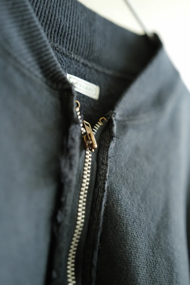 A.PRESSE Vintage Half Zip Rib Collar Sweatshirt — 2