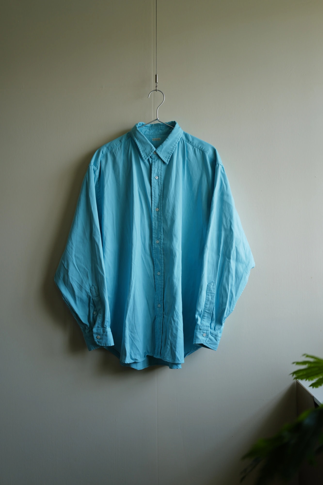 A.PRESSE Double Weave Twill Regular Collar Shirt — 1