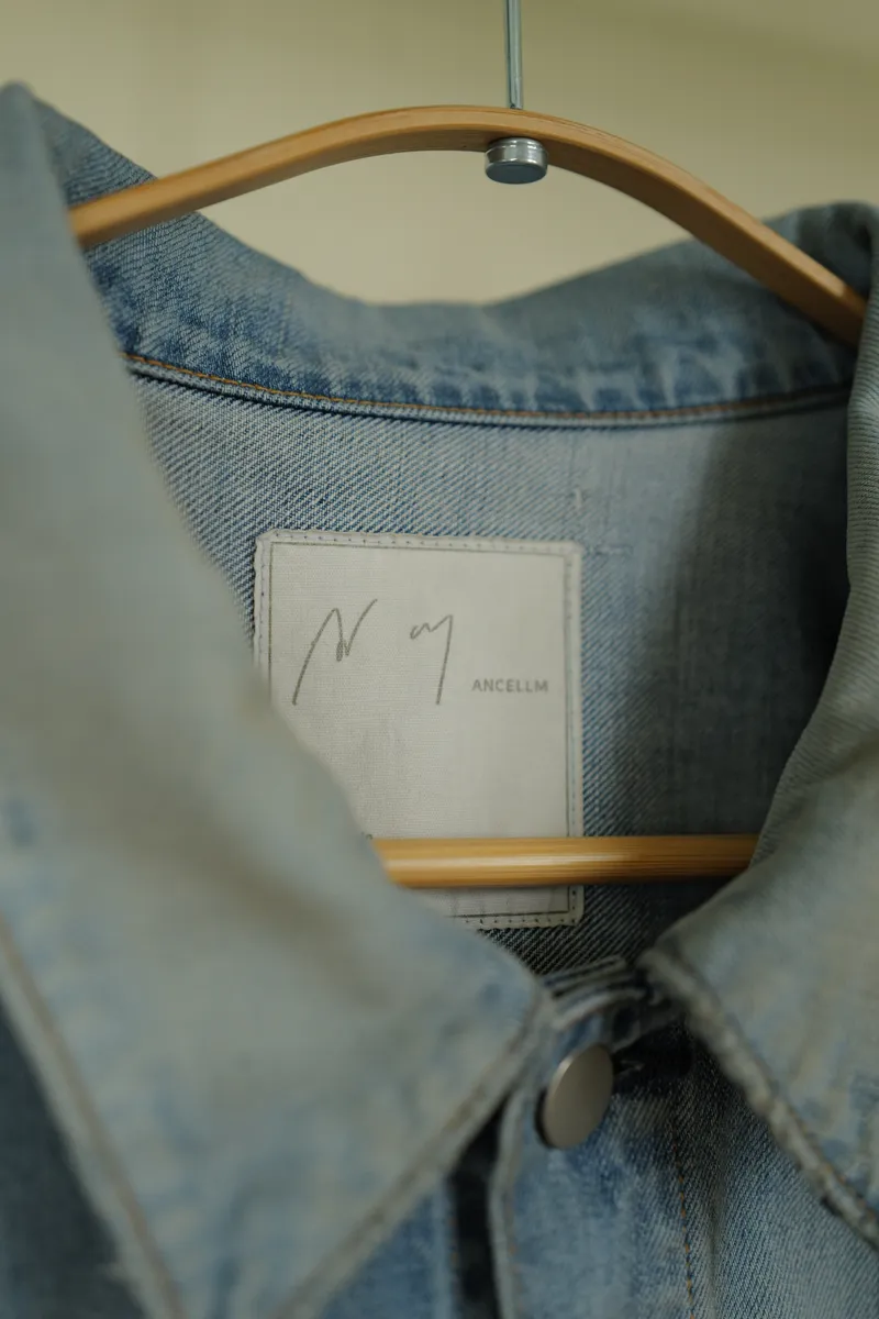 ANCELLM AGING DENIM JACKET — 6