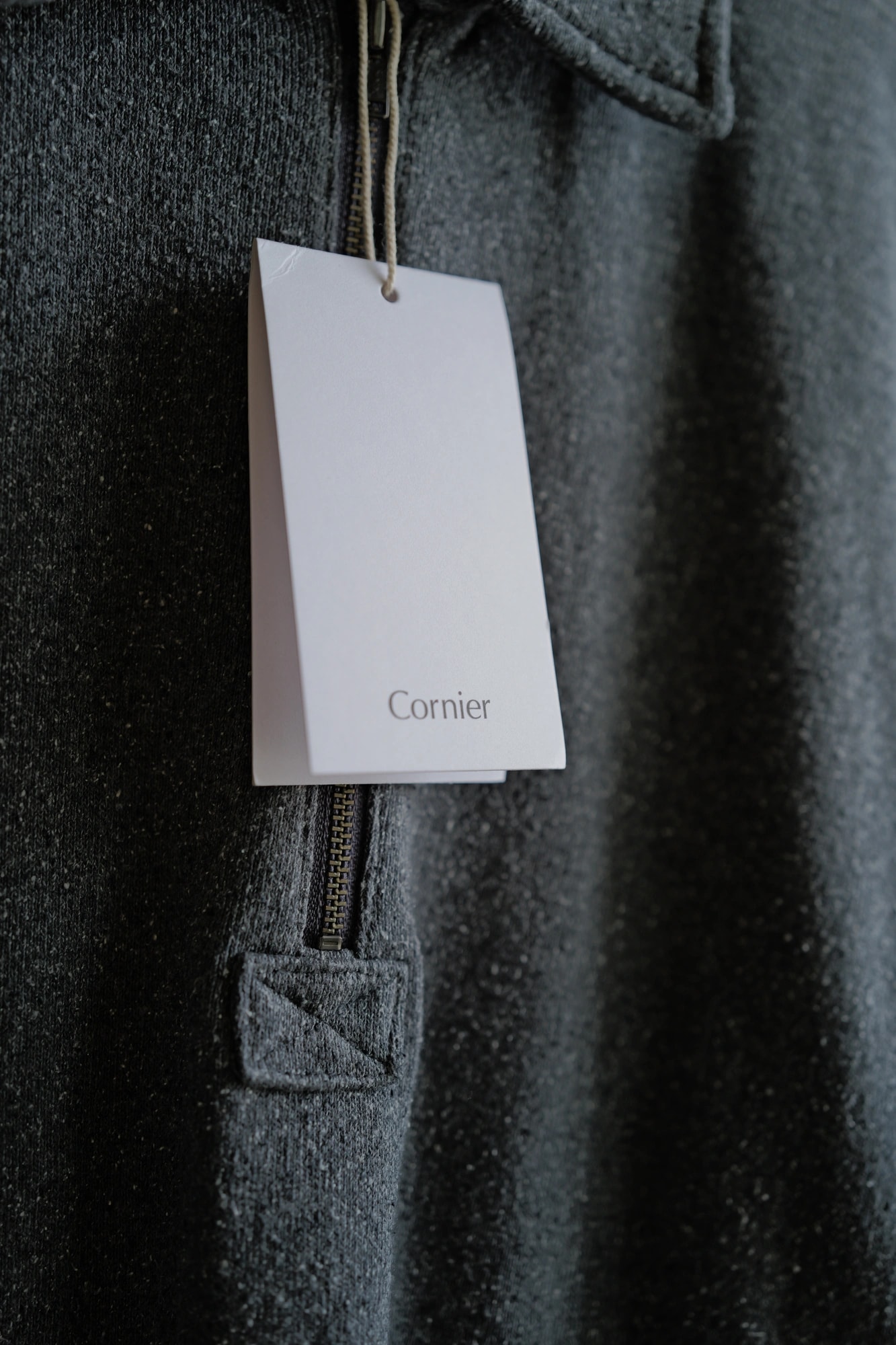 Cornier SILK/COTTON LOOPBACK FLEECE HALF ZIP SHIRTS — 5