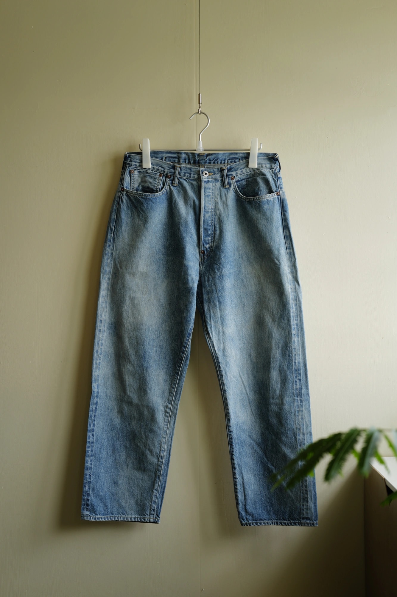 A.PRESSE No.37 Washed Wide Denim Pants — 1