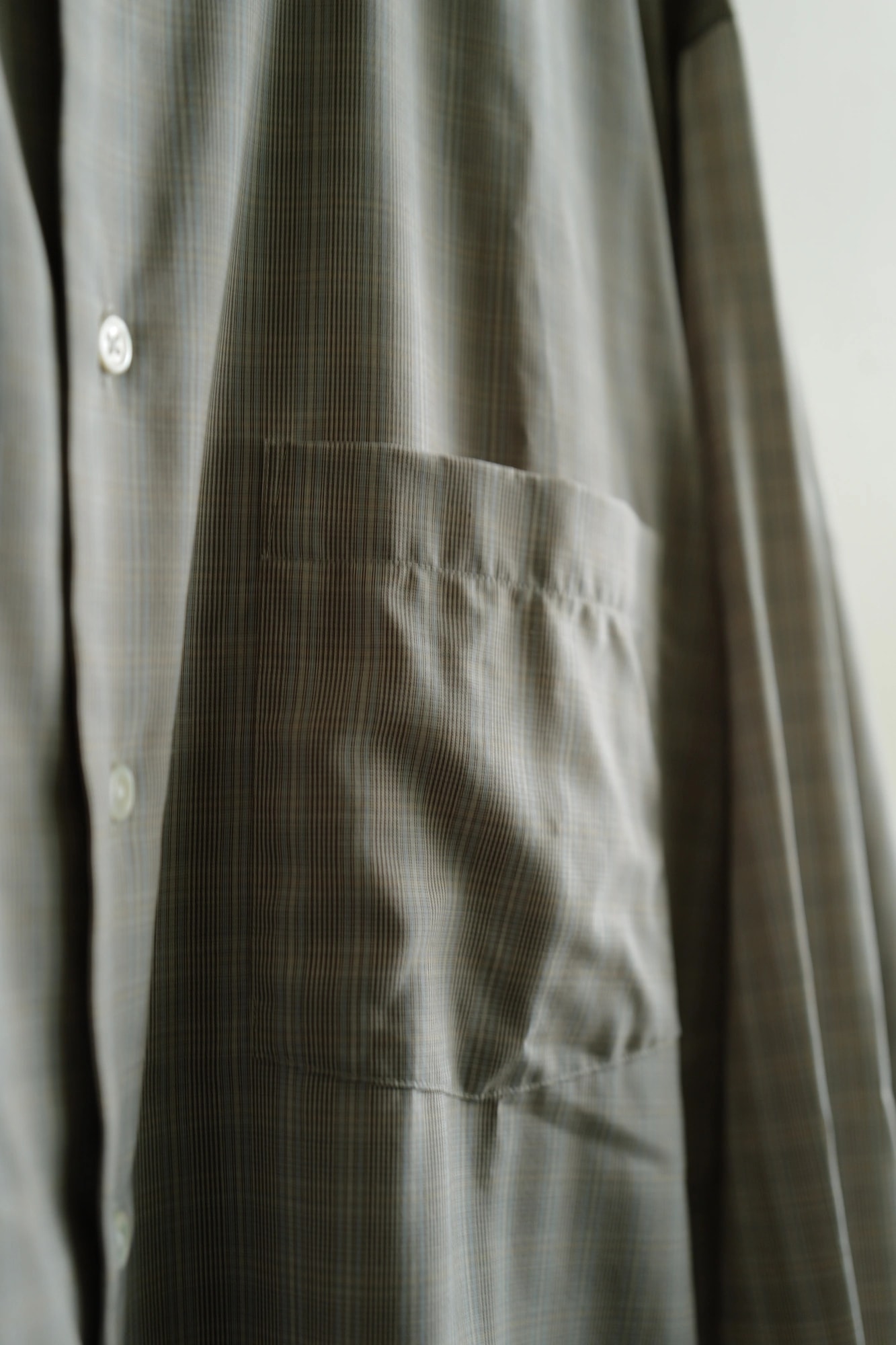 AURALEE Super Light Wool Check Shirts — 3