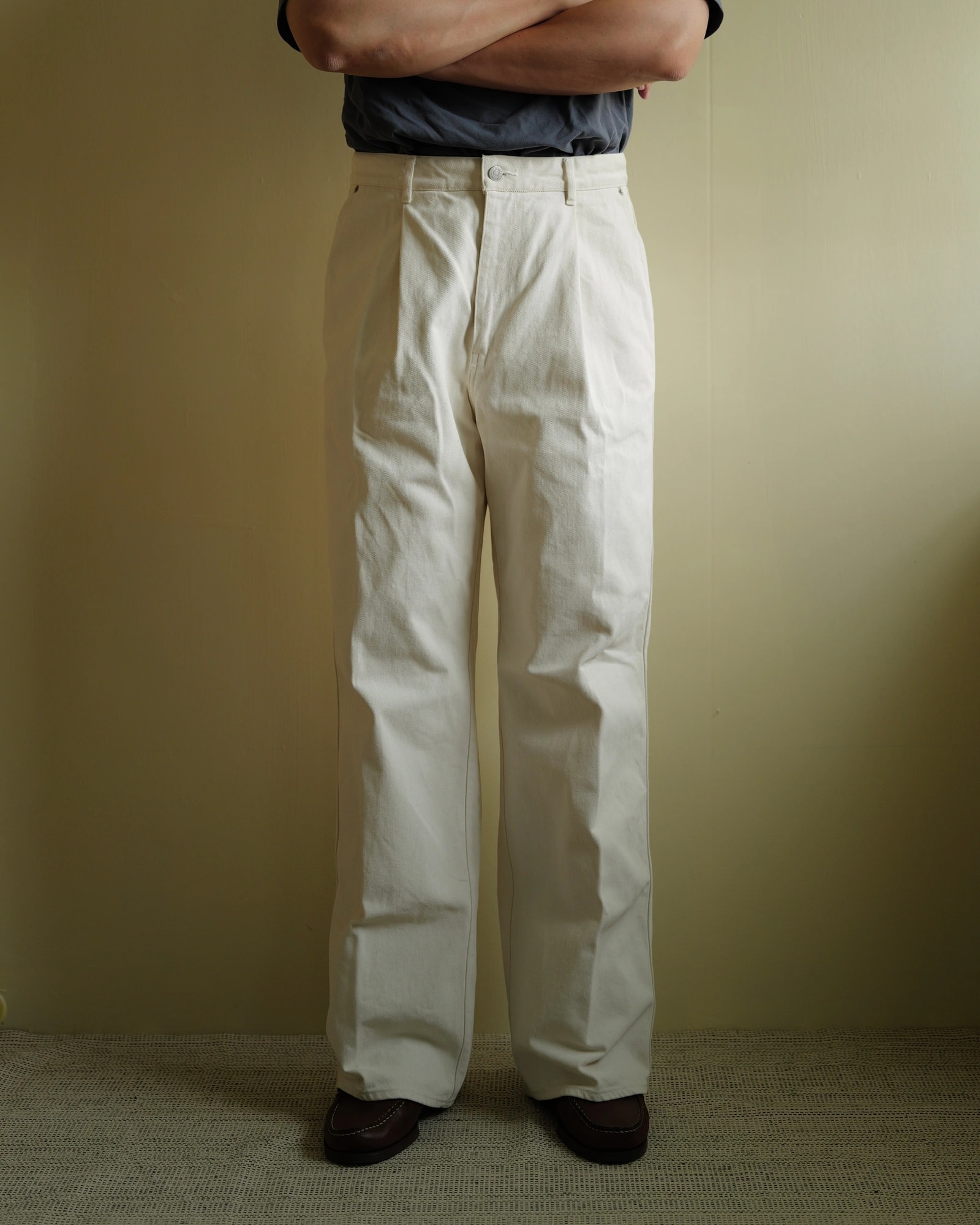 AURALEE Hard Twist Denim Wide Slacks — 7