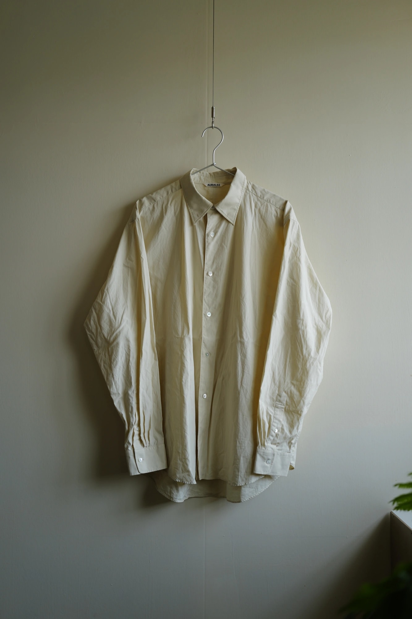 AURALEE Washed Finx Twill Shirt — 1