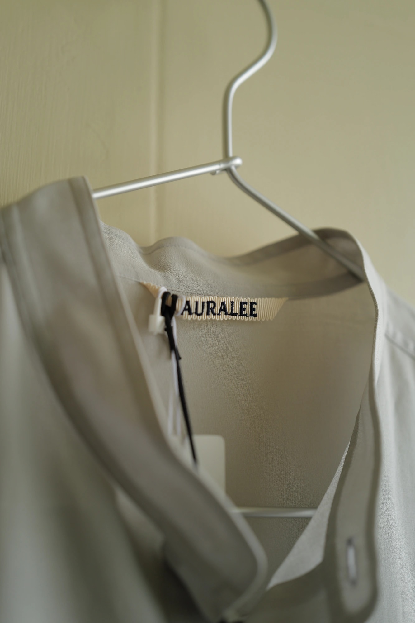 AURALEE Shuttle Georgette Cloth P/O Shirts — 5