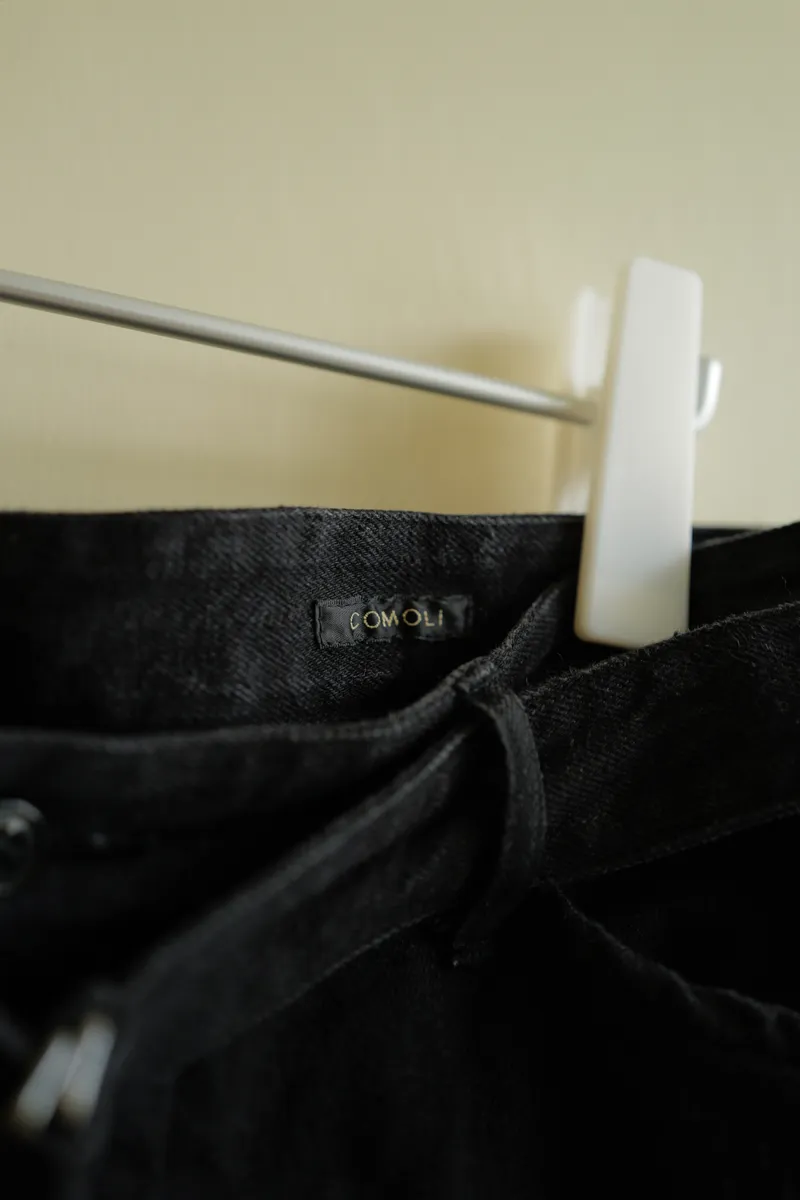 COMOLI Denim Belted Pants — 3