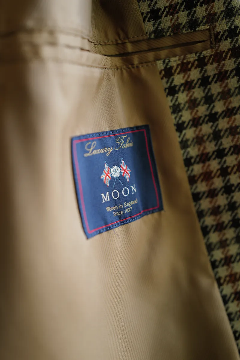 MACKINTOSH PHILOSOPHY Wool Check Short Raglan Outer Tweed Jacket — 2