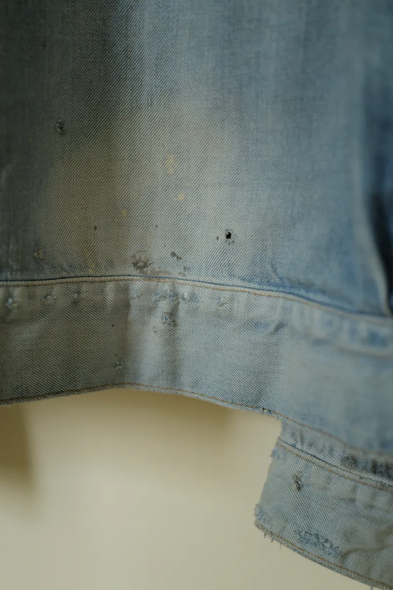 ANCELLM AGING DENIM JACKET — 5