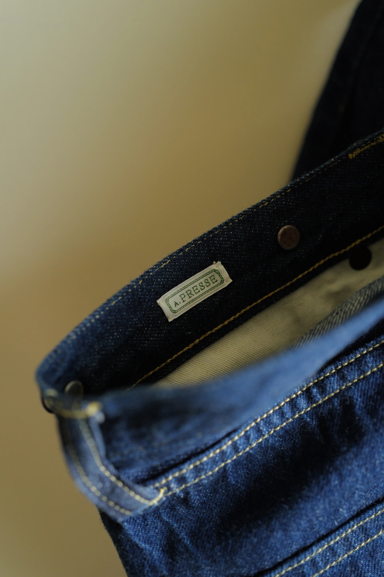 A.PRESSE No.22 Washed Wide Denim Pants — 5