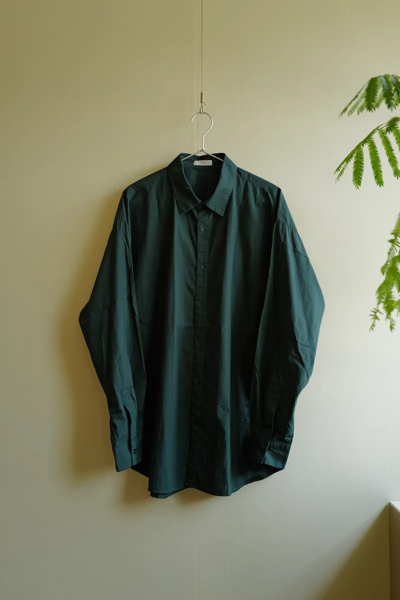 ATON COTTON LAWN OVERSIZED SHIRT — 1