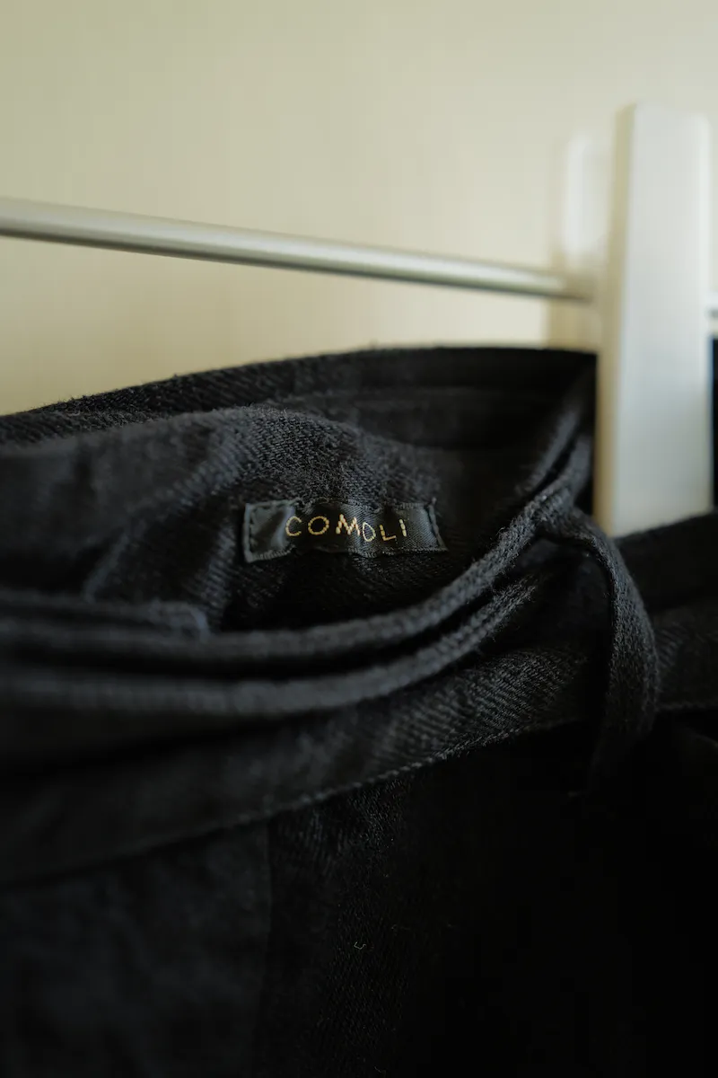 COMOLI Denim Belted Pants — 4