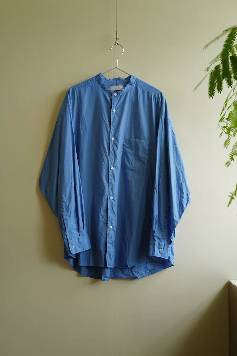 Graphpaper Broad L/S Oversized Band Collar Shirt