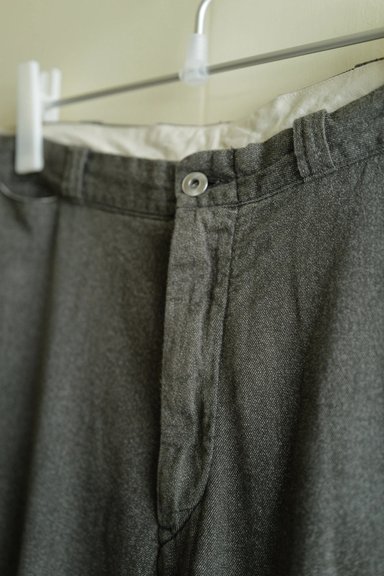 A.PRESSE Vintage Black Chambray Work Pants — 2