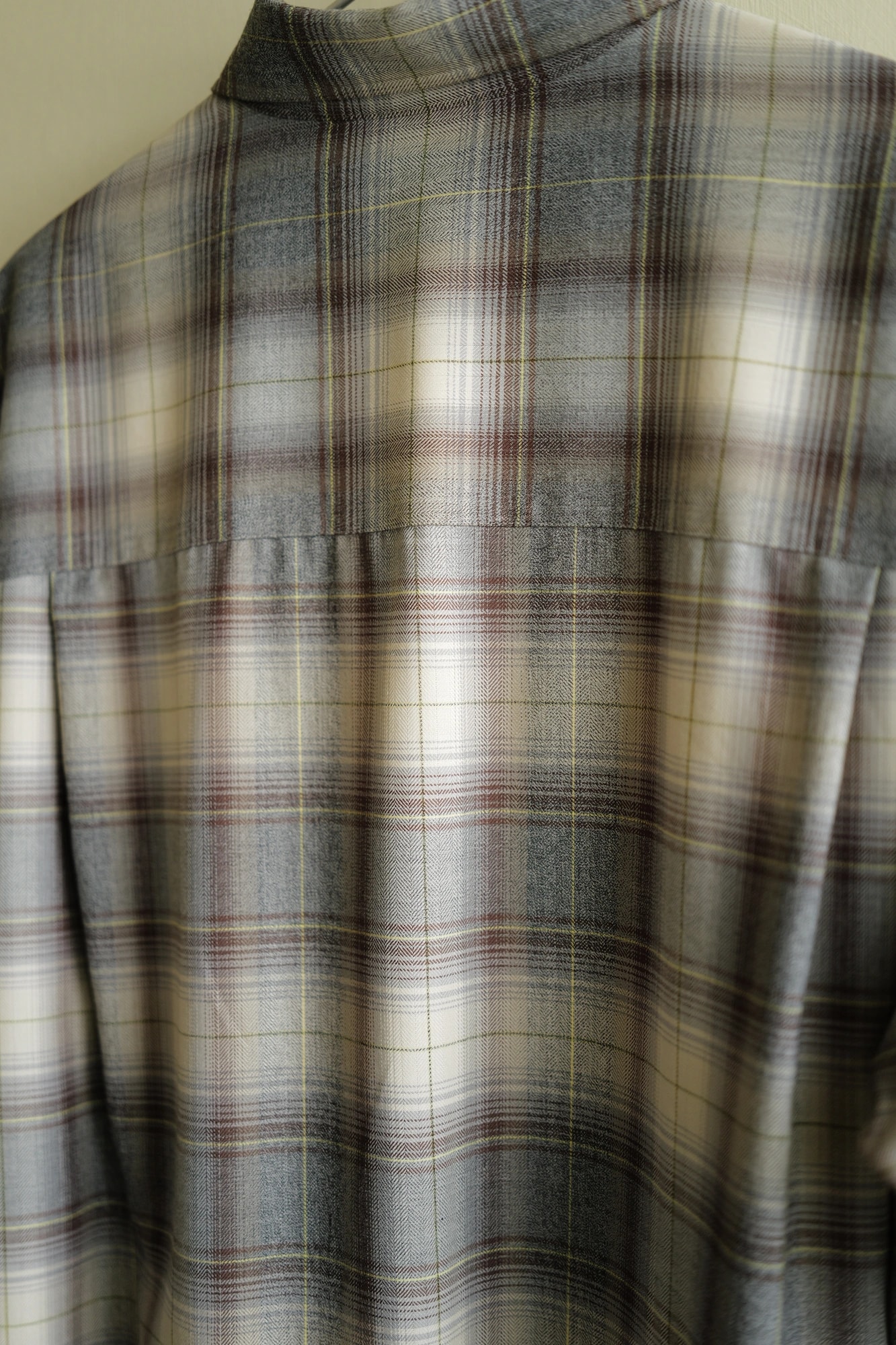 AURALEE SUPER LIGHT WOOL CHECK SHIRTS — 3