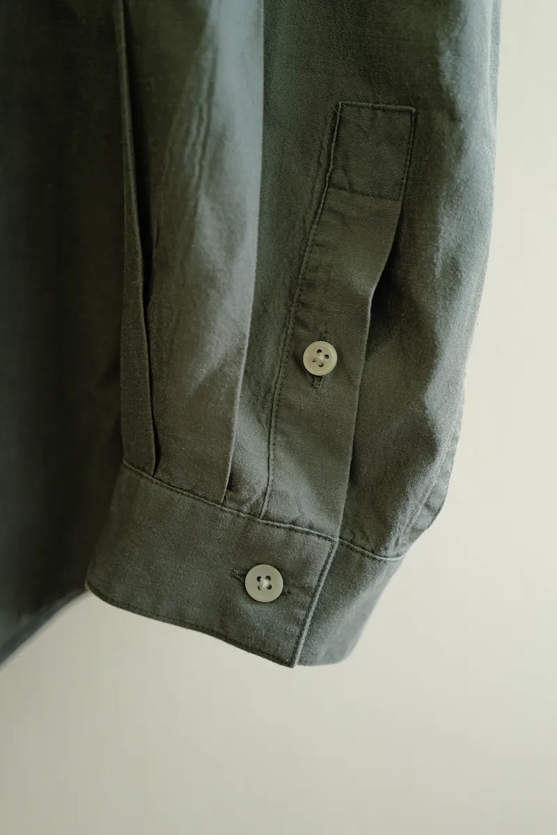 ATON SHORT FIBER SILK WASHED SHIRT — 4