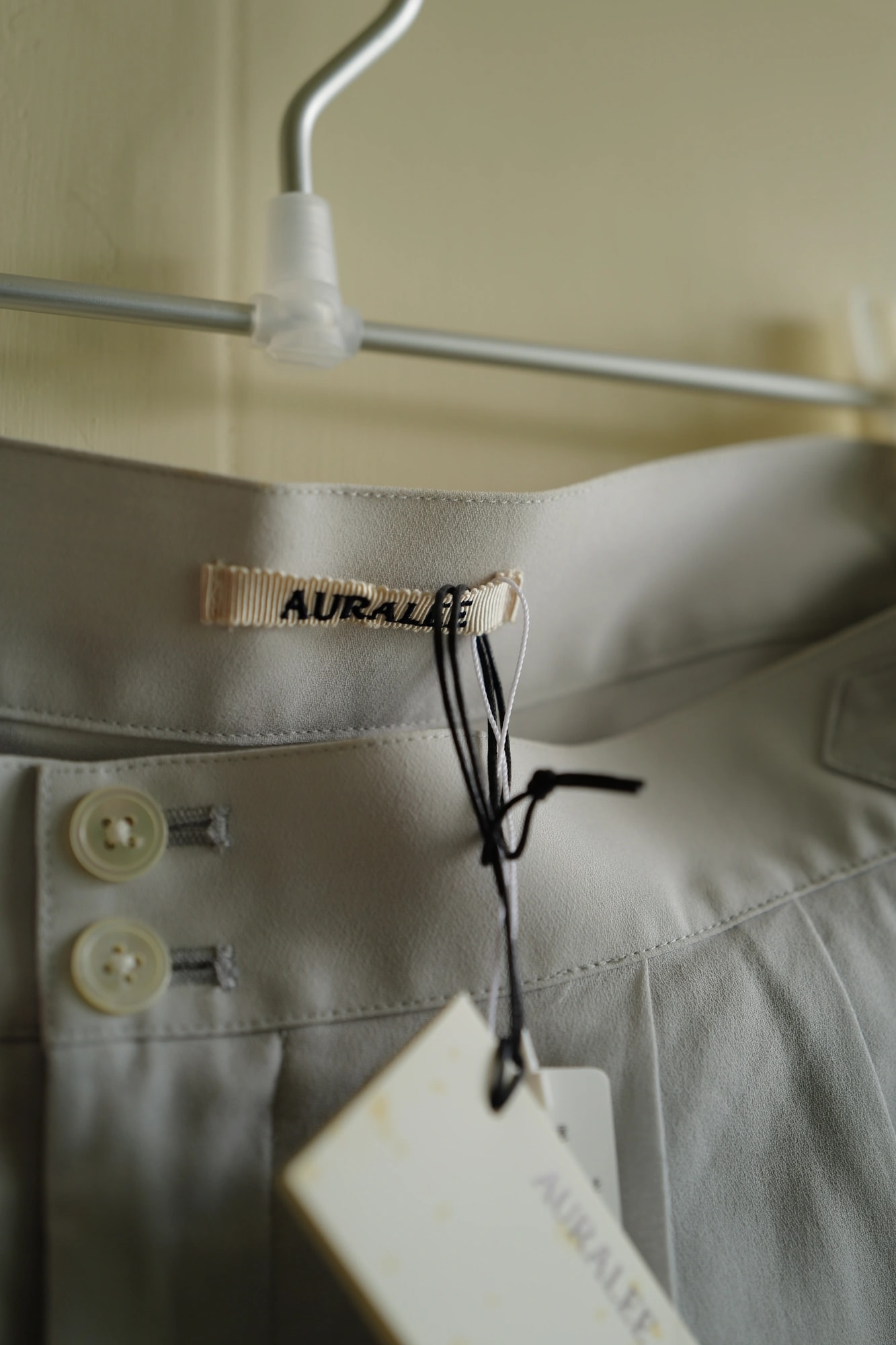 AURALEE Shuttle Georgette Cloth Double Shorts — 5