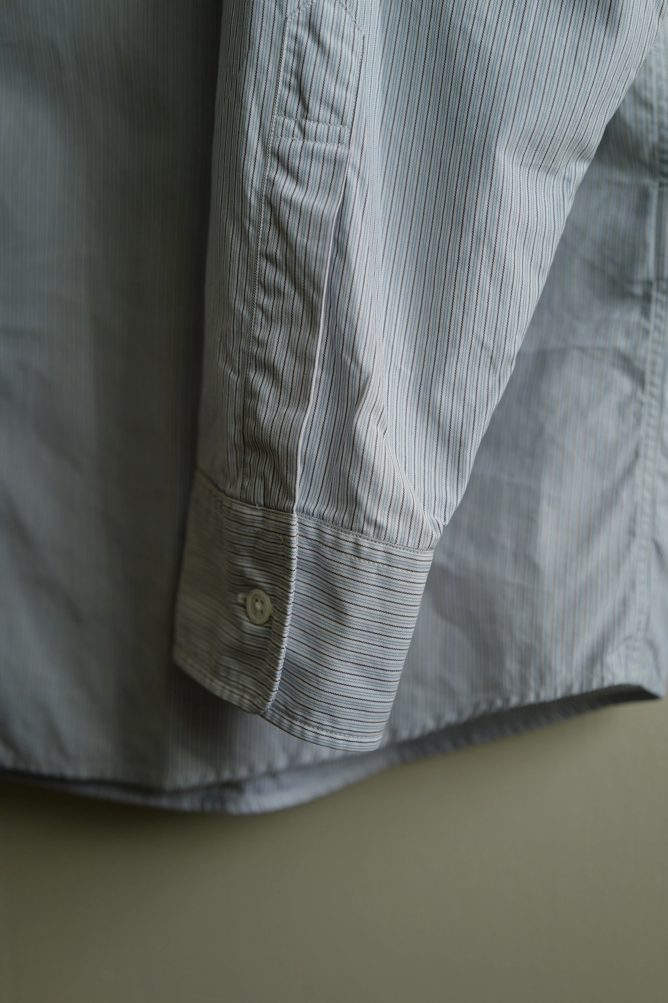 AURALEE Washed Finx Twill Stripe Shirt — 3