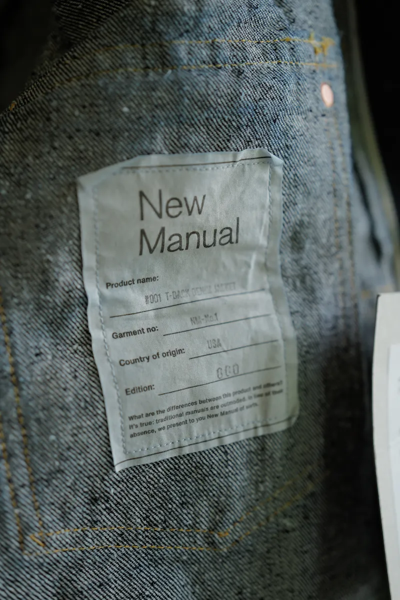 New Manual #001 T-BACK DENIM JK — 6