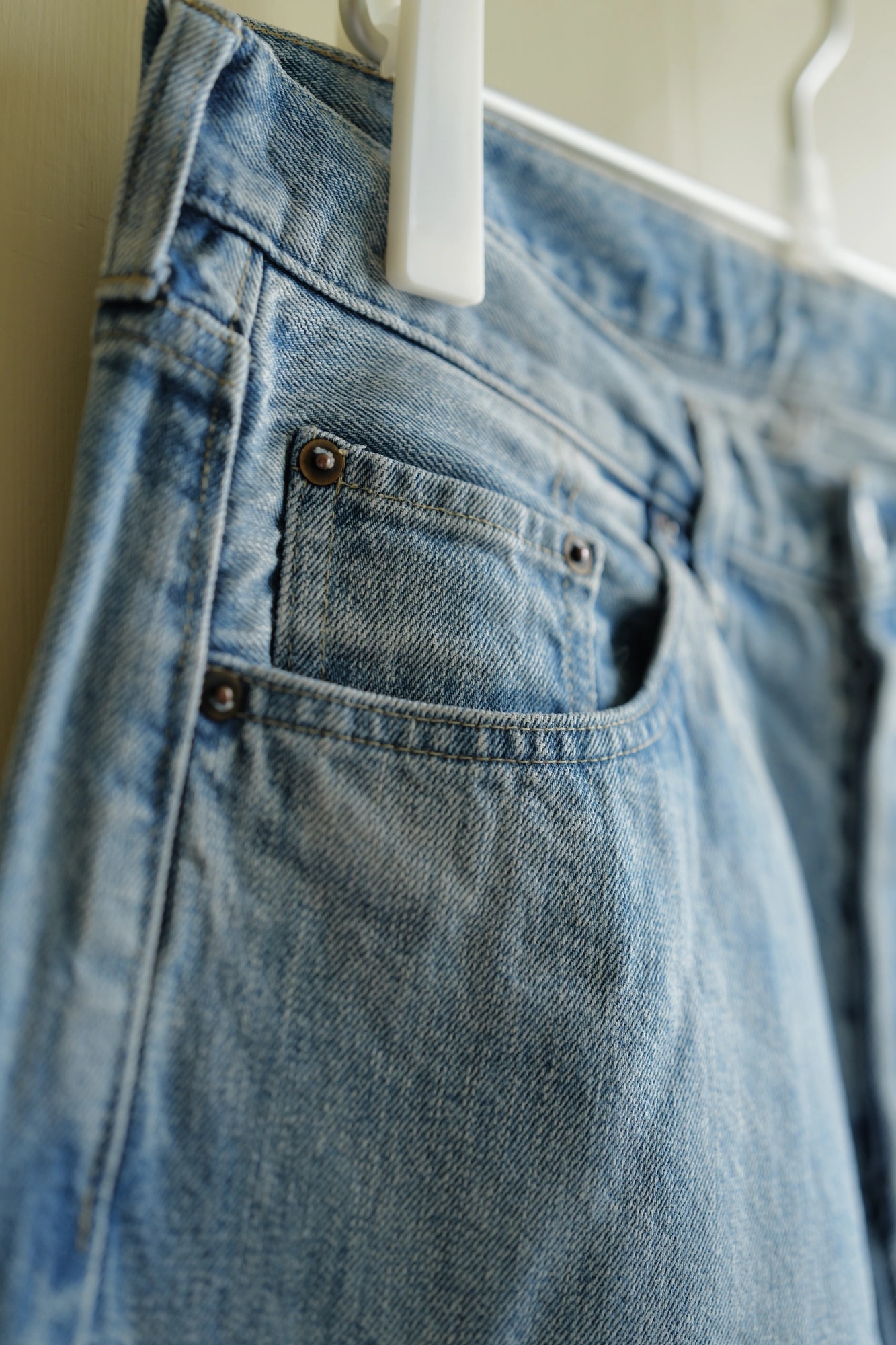 A.PRESSE Washed Denim Pants — 2