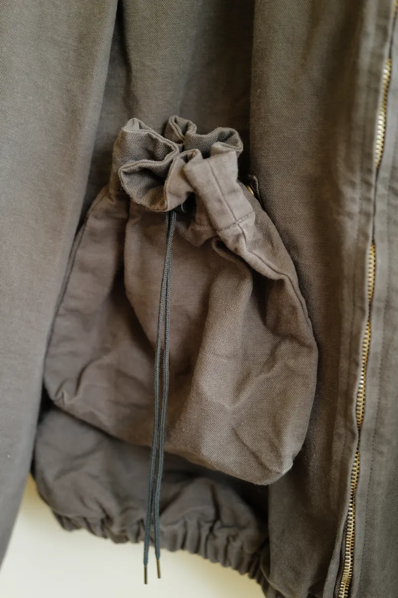 refomed "KINCHAKU" DUCK HOODE — 4