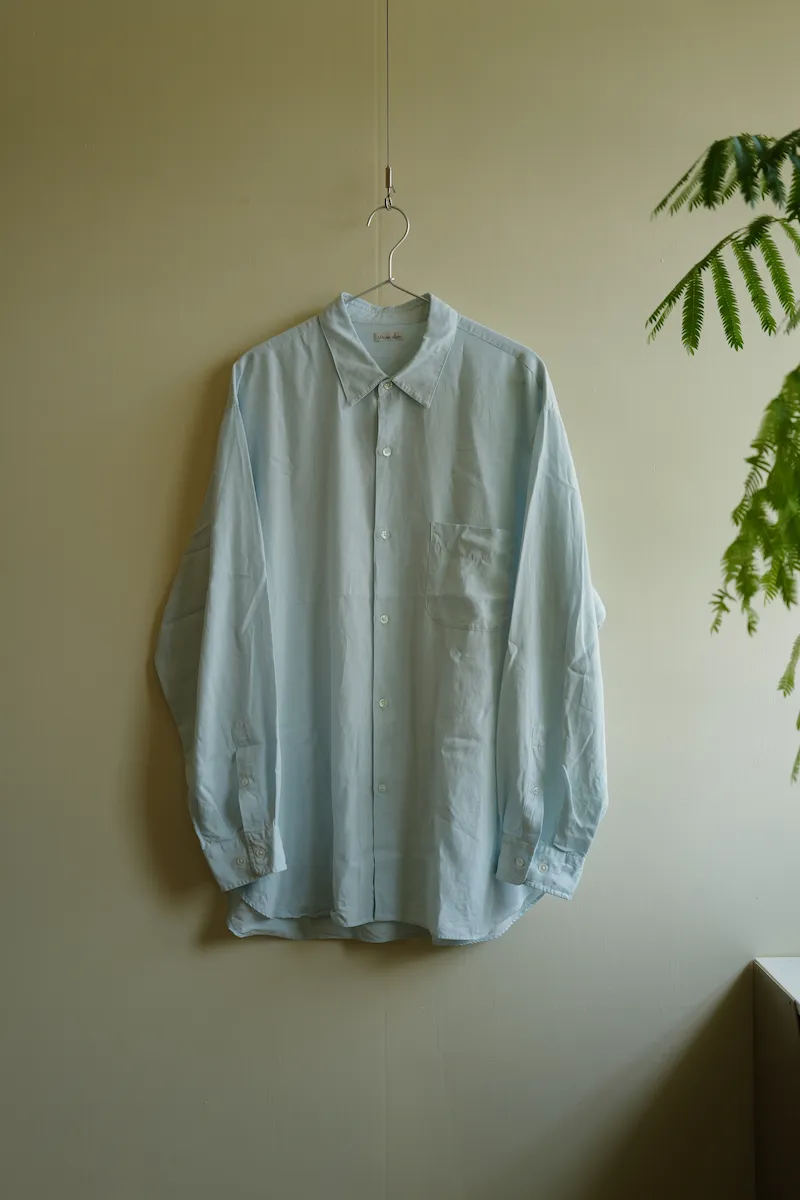 STEVEN ALAN SLUB REGULAR COLLAR SHIRT LOOSE — 1